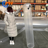 Tuyau flexible extensible personnalisé en TPU/PU/PVC transparent avec chambre à air, colonne d'air haute pression, anti-UV, durable et écologique pour