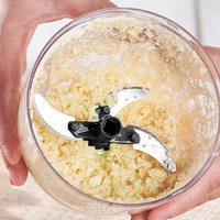 Handmatige Plastic Groenten & Vleesmolen Handpull-Type Knoflookblender En Stamper Keukengadgets Voor Gestoofde Gehakte Knoflook