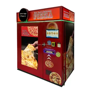 Máy làm bánh pizza nóng với đầu đọc thẻ ngân hàng kinh doanh ngoài trời Robot tự phục vụ thức ăn nhanh hoàn toàn tự động