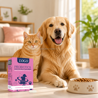 Probióticos para Mascotas 5B CFU, Suplemento Digestivo, Prebióticos Multi-Cepa para Perros y Gatos, Salud Intestinal, Apoyo Inmunológico, 30 Cápsulas