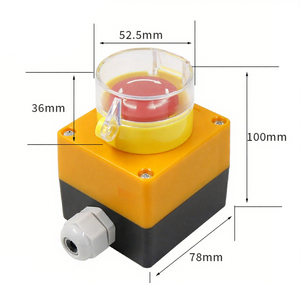 HLGK Interrupteur d'arrêt d'alimentation 440V 1NO à verrouillage automatique LAY37-11ZS Boîtier de commande en plastique IP65 avec bouton d'urgence à tête champignon LAY3 - Product Image 5