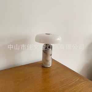 Italian Marble Table Lamp E27 Led 220V Switch Control Simple Design Bedroom Hotel Decor - Product Image 5