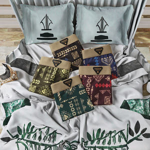 Calzoncillos bóxer de punto para hombre, estilo étnico vintage, talla XL, a la moda, informales, cómodos, transpirables, de tiro medio - Product Image 3