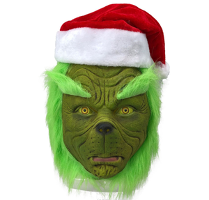 Costume de scène pour adultes, pantalon vert, monstre aux <span class=keywords><strong>cheveux</strong></span> verts, vêtements de fête, cosplay, costume de Père Noël, costumes de Noël en fourrure - Product Image 3