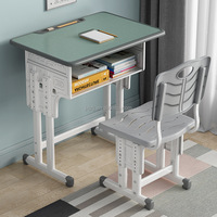 Mobilier de salle de classe moderne pour étudiants Ensemble table et chaise de lecture pour étudiants
