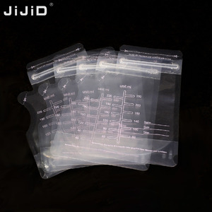 JIJID di alta qualità riutilizzabile con chiusura a Zip Self-standing Bpa Free Cartoon latte materno sacchetti per la conservazione del congelatore latte materno - Product Image 2
