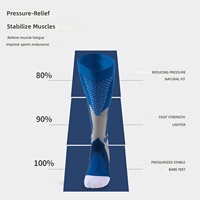 Chaussettes de compression longues pour la course, le cyclisme et le football – Chaussettes élastiques professionnelles à séchage rapide et anti-frottement