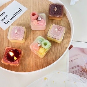 Luxury Aromatic Candles Custom Label Organic Soy Wax Smokeless Candle Gift <b>Box</b> Set Home Wedding Decor <b>Dessert</b> Scented Candles - Product Image 1