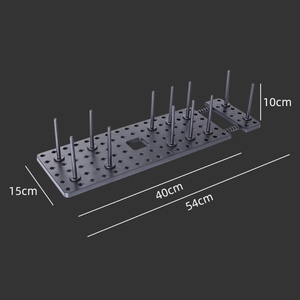 Kitchen Accessories Foldable Tray Dish Racks Pegboard <b>Drawer</b> Organizers Bowl Drying Rack System for Organizing Plates Bowls - Product Image 1