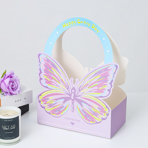Caja de Regalo con Lazo de Flores para el Día de la Madre, Romántica, Ligera, con Impresión de Color Fijo y Asa, Venta al Por Mayor - Product Image 4