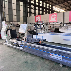 เลื่อยตัดมุมอลูมิเนียม PVC แบบดิจิตอลความแม่นยำสูง 45 และ 90 องศา หัวคู่ สำหรับงานหน้าต่างและประตู - Product Image 1