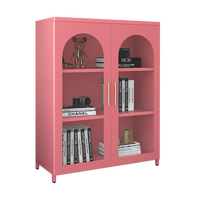 Armoire de rangement de salon pour un rangement pratique Livres et magazines Casier de maison polyvalent Armoire en verre Armoire à thé