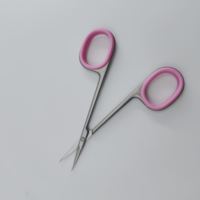 Ciseaux d'art d'ongle en acier inoxydable du fabricant Ciseaux de manucure à pointe pointue pour outil de beauté de mise en forme des ongles d'armure transfrontalière