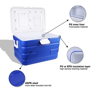Nevera Portátil <span class=keywords><strong>de</strong></span> <span class=keywords><strong>Poliestireno</strong></span> Expandido (EPS) <span class=keywords><strong>de</strong></span> 40L, Impermeable, para Camping, Picnic, Bebidas y Cerveza - Product Image 4