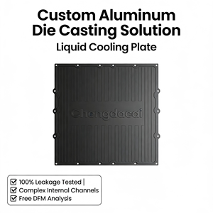 Fabrication de dissipateurs thermiques à refroidissement liquide pour batteries ESS en aluminium moulé sous pression, sur mesure et haute résistance, par Chengdacai - Product Image 1
