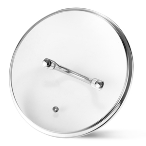 Casseroles en <span class=keywords><strong>fonte</strong></span> avec couvercle de wok à <span class=keywords><strong>d</strong></span>ôme normal Couvercle en verre trempé pour casseroles en <span class=keywords><strong>aluminium</strong></span> - Product Image 5