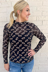 Áo blouse nữ tay dài lưới xuyên thấu thanh lịch Shewin Wholesale 2025, phối màu đen, kiểu dáng bóng bầu dục - Product Image 2