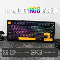 Clavier Mécanique Sans Fil AULA F75 75% Gasket 80 Touches avec Keycaps PBT et Rétroéclairage RGB pour le Gaming, Disponible sur Alibaba