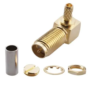 Male Female BNC Connectors right angle crimp connector coaxial test converter jack rf connector