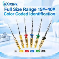 Consommables endodontiques dentaires : Fils de canaux radiculaires manuels en NiTi, Fils de modelage de canaux manuels pour usage en clinique dentaire
