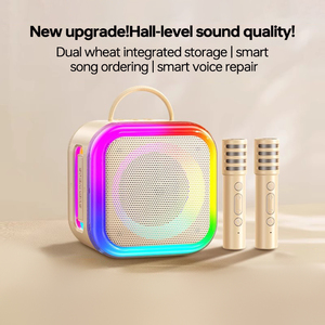 Altavoz Estéreo para Exteriores K89 <span class=keywords><strong>con</strong></span> Iluminación LED RGB, Recargable, para Fiestas, Karaoke Privado, Micrófonos Inalámbricos - Product Image 4