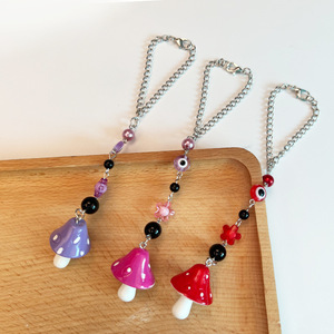 Colgante Temático de Hongo con Cadena de Aleación de Zinc, Amuleto de Flor Ojo Turco, Accesorio de Moda Unisex - Product Image 2