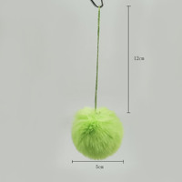Kunstfell Pompon Weihnachtsanhänger Flauschige Plüschkugeln Hängende Baubeln für Weihnachtsbaum Feiertagsparty Heimdekoration