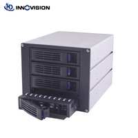 Kandang Hard Drive HDD Internal 3,5 inci/2,5 inci untuk 4x SATAII Hot Swap HDD Enclosure