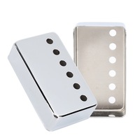 2Pcs Pickup Cover Metal Musical Instrument Accessories for 6-String Electric Guitar