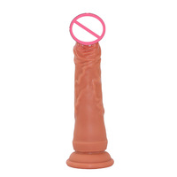 Dildo simulé sans œufs, style Amazon, avec ventouse, texture douce, plug anal, jouet SM/Gay/Flirt pour couples