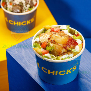Vasos <span class=keywords><strong>de</strong></span> Papel Ecológicos Personalizados 2 en 1 para Pollo Frito, Papas Fritas y Snacks, Portavasos para Llevar, Portavasos <span class=keywords><strong>de</strong></span> Papel para <span class=keywords><strong>Kebab</strong></span> y Papas con Vaso para Bebidas - Product Image 6