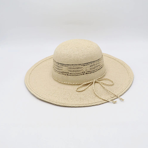 Flat Top bán buôn tay Crochet dệt xô <span class=keywords><strong>hat</strong></span> sáng bóng Raffia mũ rơm mùa hè bãi biển Kỳ nghỉ <span class=keywords><strong>hat</strong></span> cho phụ nữ - Product Image 6