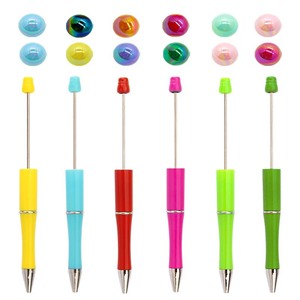 Décorations de perles colorées personnalisées CCH pour stylos à bille ronds, stylos à bille créatifs en plastique - Product Image 4