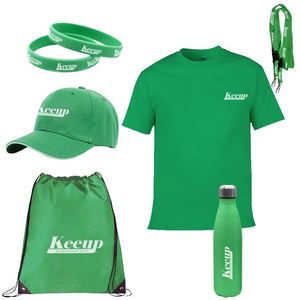 Ensemble de cadeaux d'entreprise promotionnels personnalisés : tasse, parapluie, chapeau, porte-clés, sac, t-shirt, souvenirs - Product Image 4