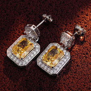 925 Silver Jewelry 2023 Luxury Zircon Earrings Zircon Jewelry <b>Set</b> for <b>Women</b> Cz Zircon Rhinestone <b>Women</b> Earring - Product Image 3