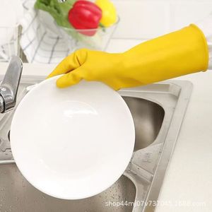 Nanyang <b>Gloves</b> Thickened Waterproof 52Cm Long <b>Latex</b> Rubber For Household Kitchen Cleaning Dishwashing Wear Resistant Durable - Product Image 2