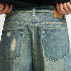 Pantalones Vaqueros Retro Americanos para <span class=keywords><strong>Hombre</strong></span>, Estilo Cowboy, Rotos, Holgados, <span class=keywords><strong>de</strong></span> Cintura Media, Casuales, Rectos, <span class=keywords><strong>de</strong></span> Pierna Ancha - Product Image 5