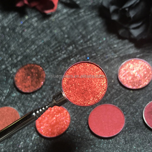 वेगन आंखों का मेकअप उच्च वर्णक वाटरप्रूफ लाल आंखों की छाया कस्टम ब्रांड ग्लिटर दबाया पाउडर दृष्टि - Product Image 5