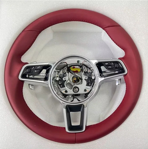 Volante de 3 radios de fibra de carbono y cuero para <span class=keywords><strong>Porsche</strong></span> 718 y Cayenne - Product Image 6