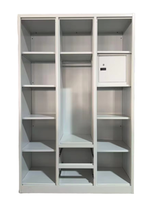 Armadi in Metallo Convertibili su Misura; Armadi in Acciaio con <span class=keywords><strong>Ante</strong></span> <span class=keywords><strong>Scorrevoli</strong></span>; Mobili Moderni Multifunzione per Camera da Letto per Villa - Flat Pack - Product Image 1