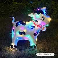 Ballon LED lumineux 3D en forme d'animal, décoration d'Halloween en PVC