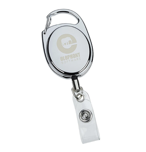 Porta Credenciales Retráctil con Clip Metálico, Grabado Láser con Logotipo Personalizado, Regalo Promocional, Carrete para Tarjetas de Identificación para Ferias Comerciales - Product Image 1