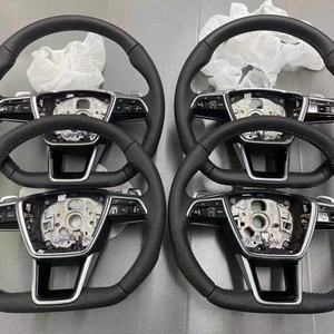 Volant de voiture en cuir perforé pour <span class=keywords><strong>Audi</strong></span> B8 C7 A6 C8 A8 S3 <span class=keywords><strong>Rs3</strong></span> Rs7 S5 R8 S4 B8.5 SQ5 S4 B8.5 Q3 Q5 Q7 - Product Image 5