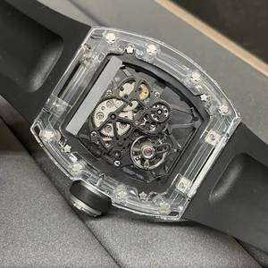 Customized luxury men's sapphire crystal <b>watch</b> case model RM3501, featuring a CNC stainless steel mechanical movement. - Product Image 3