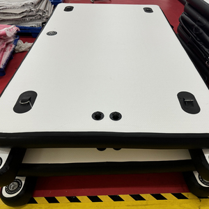 Tùy chỉnh sản phẩm mới kích thước lớn giá rẻ phao câu cá Thảm thuyền di động nổi Dock nền tảng Inflatable skiff thuyền đánh cá - Product Image 5