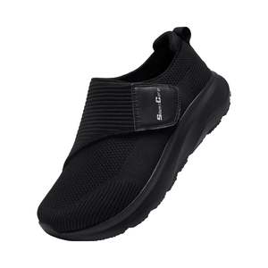 Chaussures pour diabétiques SILENTCARE pour hommes, fabriquées en Chine, extra larges, à enfiler, ajustables, pour soulager la douleur au <span class=keywords><strong>pied</strong></span> des personnes âgées, neuropathie - Product Image 1