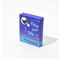 Fabricant de boîtes d'emballage personnalisées pour bandes buccales respirantes, boîte en papier laminé avec logo personnalisé, marque privée