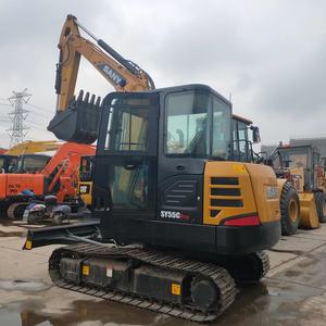 รถขุด SY55ไฮดรอลิคตีนตะขาบของแท้ยี่ห้อจีนใช้ SY55u แซนีรถขุดมือสอง - Product Image 3