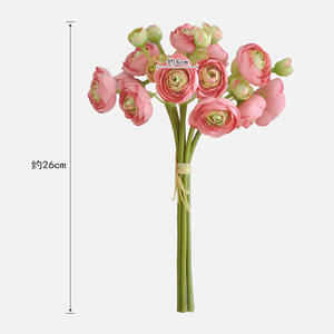 Bouquet de mini lotus en soie de haute qualité, bord grillé, 26 cm, blanc et rose, fleurs de lotus Lulian <span class=keywords><strong>pour</strong></span> <span class=keywords><strong>la</strong></span> décoration de <span class=keywords><strong>la</strong></span> maison - Product Image 2