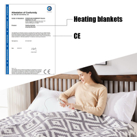 Couverture chauffante électrique de luxe en flanelle BSCROUP 220V couverture électrique lavable en Machine pour lit avec caractéristiques de thérapie